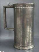 8pcs Graduated Pewter Measuring Cups Tallest 9"