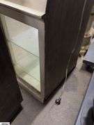 Arched Top Single Door With Glass Shelves Display 19.5"x14"x32"