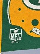 Green Bay Packers NFL Pennant Dated 1967