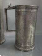 8pcs Graduated Pewter Measuring Cups Tallest 9"