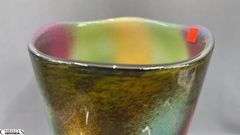 Art Glass Vase 8"x15.25" Tall