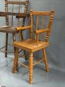 4pcs Wooden Doll High Chairs, and Ice Cream Parlor Chairs, Largest 18.5"