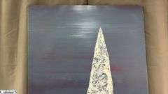 Samuel Tinoco Boat #8, Acrylic Painting on Canvas 36x56"