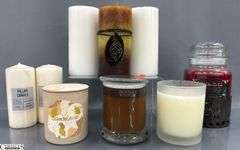 Pillar Candles, Jar Yankee "Christmas Eve" Candle, Assortment of Scents