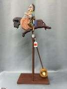 Rocking Pendulum Native American On Buffalo, Robson Design 24" Tall