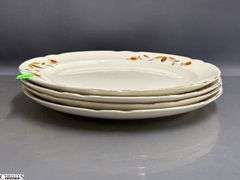 Hall's Jewel Tea Plates, Tray, Covered Dish, 6pcs - 10" of largest piece