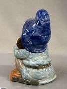 7 Garden Gnomes Tallest 17", Some Concrete Filled, One Composite, Some Chips and Wear