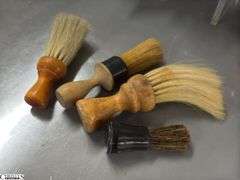 Shave Brushes, Mirrored Stands, Mustache Cups, Some Wear