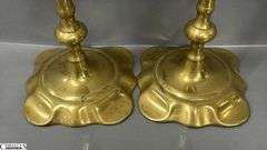 2 Pair of Brass Candle Sticks, Japan Pair Tallest 8", Other Have Slight Damage to Holder