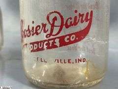 Southwestern Milk Company, Schaefer Dairy Gallon Jugs, Pollards, Hoosier and MBS Indianapolis Milk Jars, Tallest 10.5"