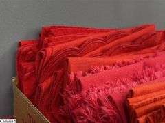 Singed Red and Green Vase, Holiday Placemats, Cloth Napkins, Table Cover