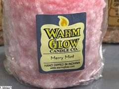 6 Warm Glow Hand Dipped Candles 5.5" Tall