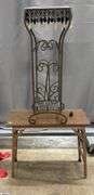 Plant Stand and Small Folding Side Table 21"x10"x17"