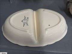 Franciscan Desert Rose Platter, Divided Dish, Salt and Pepper, Cream and Sugar, Butter Dish, Stand - 14" of platter - 10pcs