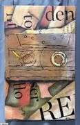 Alejandro Quenigo Q11, Acrylic Painting on Canvas, Measures 36x55"