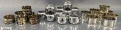 Pewter and Silver Plated Napkin Rings