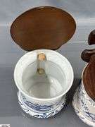 Blue and White Hanging Crocks, Enameled Pot, Snacks Crocks, Pickled Butts