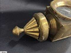 2pcs Edgartown Brass Lantern, and Carriage Lamp Tallest 14"