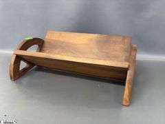 Wooden Childs Bench 19"x17" Tall, Doll Rocker Some Damage, Shelves