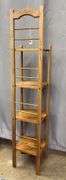 Wooden Chair Style Shelf 12x57" Tall