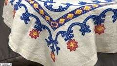 Cloth Napkins, Needlework Tea Towels, Table Linens, Approx 60"x48"
