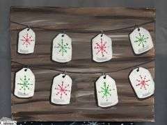 10 Canvas Party Paintings 16x20" Winter and Holiday Themes