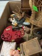 Doll House, with Furniture and Accessories, Other Minis, Some Wear, House 26"x28"