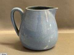 4pcs Stoneware Crockery Pitchers, Bowls - 9.5" of tallest