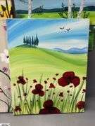 10 Canvas Paintings, Streams, Florals and Others Each Measures 16x20"