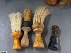 Shave Brushes, Mirrored Stands, Mustache Cups, Some Wear