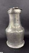 Pewter Lidded Pitcher With Acorn Topper 10.25"