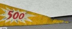 2 Indianapolis Motor Speedway Autographed Pennants.  Signatures include Mark Dismore, Scott Herrington, Lloyd Ruby, Jim Rathmann and Others.