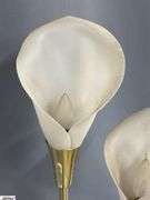 Brass Mid Century Cala Lilly Table Lamp (Shades are Composite) 26" Tall