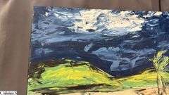 Antonio Garcia Seaside #2, Acrylic Painting On Canvas 35x56"
