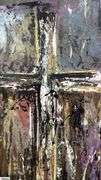 Samuel Tinoco Cross, Multi Color Acrylic Painting On Canvas 35x56"
