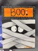 12 Paintings on Canvas Halloween and Witch Themes, Larger 2 16x20"