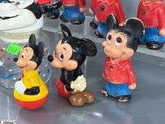 Vintage Mickey Mouse Figures 5.5", Mini Canister, Wobble Mickeys