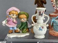 Vintage Salt and Peppers, Figurines, Bell, Toothpick Holder, Some Wear and Dusty