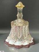 6 Ruffled Edge Glass Bells - 7" of tallest