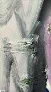 Alummoa Zumigo Winged Figure #05, Mixed Media and Oil Painting on Canvas 36x56"