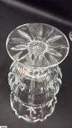 Pair of Pressed Glass Candle Sconces 7"