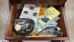 Strømmen Bruk Sewing Box with Sewing Supplies, Weiss Pinking Sheers, 20x12x23"