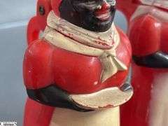 Vintage Aunt Jemima Spice Set, Nutmeg, Paprika, Cinnamon, x2, Uncle Mose Salt and Peppers, Pitchers, All Have Some Wear, 5.5" Tallest