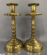 Pair of Brass Candle Sticks 8" Tall
