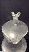 Pewter Lidded Pitcher With Acorn Topper 10.25"