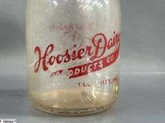 Southwestern Milk Company, Schaefer Dairy Gallon Jugs, Pollards, Hoosier and MBS Indianapolis Milk Jars, Tallest 10.5"