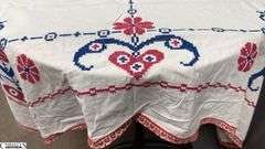 Cloth Napkins, Needlework Tea Towels, Table Linens, Approx 60"x48"