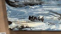 Jorge Hagg Surfs Up, Acrylic Painting on Canvas, Measures 35x55"