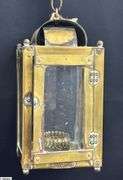 2pcs Edgartown Brass Lantern, and Carriage Lamp Tallest 14"