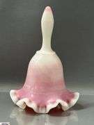 6 Ruffled Edge Glass Bells - 7" of tallest